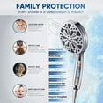 thumbnail image 6 of Duklik Filtered Shower Head with Handheld, High Pressure Shower Head with 10 Spray Modes, Power Wash, 5ft Stainless Steel Hose - Adjustable Bracket, Easy Install, for RV/Bathroom, 6 of 8