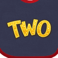 thumbnail image 4 of Inktastic Sparkling Two Year Old Birthday Boys or Girls Baby Bib, 4 of 4