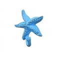 thumbnail image 2 of Rustic Light Blue Cast Iron Starfish Hook 6" - Beach Decoration - Vintage Cast Iron Decor - Coastal Living, 2 of 2