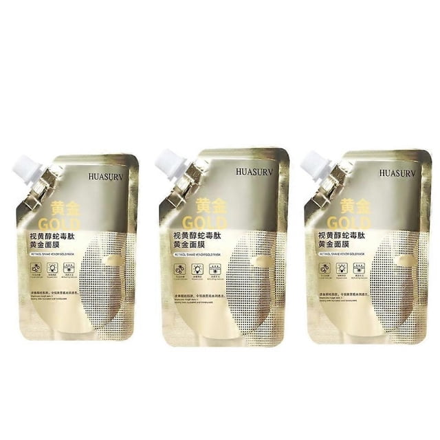 1-3pcs Retinol Snake-Venom Gold Mask Moisturizing, Firming & Tear-off Mask Balm 100ml