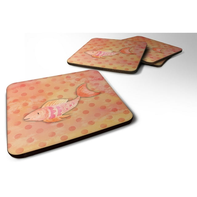 "Treasures Orange Watercolor Decorative coasters, 3.5, Multicolor" Caroline's Treasures BB7387FC