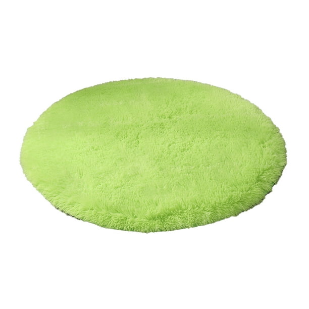 Bearachild Alfombrilla de noche para dormitorio, alfombrillas de forma redonda, bonita alfombra lavable, alfombra y cómoda, a la moda para sala de Juegos de accesorios de baño Verde claro Bearachild HA072046-03