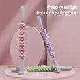 thumbnail image 4 of Massage Stick Multifunctional Handheld High Hardness with Non-slip TPR Handles Comfortable Grip Muscles Relaxation Thickened Bearing Muscle Roller Yoga Block Gym Sport Tool Indoor Use, 4 of 7