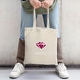 thumbnail image 2 of Stylish Canvas Tote Bag with Vibrant Orange and Pink Splash Design - Perfect for Shopping Travel and Parties, 2 of 4