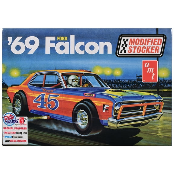 Skill 2 Model Kit 1969 Ford Falcon Modified Stocker 1/25 Scale Model by AMT