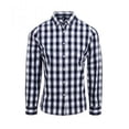 thumbnail image 1 of Premier - Camisa a cuadros con manga larga modelo Mulligan para mujer (Blanco/Azul marino), 1 of 2