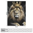 thumbnail image 4 of HENGT  Lion Throw Blanket Blankets Super Lightweight Soft Cozy Warm Fuzzy Blanket for Bed Couch Bed and Office, 4 of 6