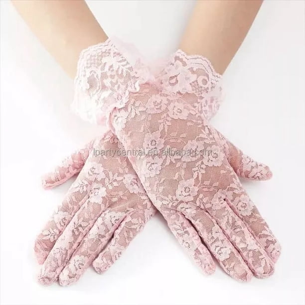 Guantes Encaje Primera Comunión Dama Fiesta Elegante Disfraz