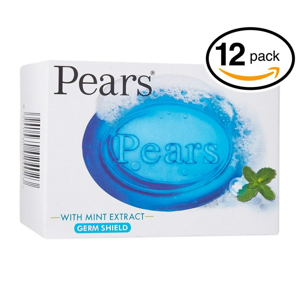 Pears Soap with Mint Extract, 4.4 Oz Bars, 3 in a Pack (Pack of 4) 12