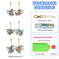 thumbnail image 2 of Llaveros Con Pintura Diamantes 6 Uds. Forma Especial Dinosaurios Libélula Doble Cara, 2 of 9