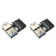 thumbnail image 1 of 2X Adaptador de 19 Pines A USB 3.0/3.1 Dual, Conector Frontal Hembra Tipo A de 19 Pines/20 Pines, Adaptador USB 3.0 Enchufable, 1 of 1