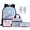 Whale Axolotl, variant on Jeiento Axolotl 17 Inch Kids Backpack Set of 5 Cute Lightweight Breathable Girls School Bag with Lunch Bag, Pencil Case and Bookmarks for 9-12 Years Old