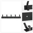 thumbnail image 3 of Unique Bargains 1 Pack Coat Rack Wall Mount Coat Hook with 5 Hooks for Bedroom Black, 3 of 7