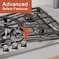 thumbnail image 4 of Empava 36" Stainless Steel 5 Italy Sabaf Burners Stove Top Gas Cooktop EMPV-36GC202, 4 of 11