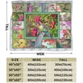 thumbnail image 6 of Hummingbirds Blanket for Girls Boys Women Birds Throws Blanket Soft Flannel Flowers Blankets Warm Lightweight Fleece for Sofa Couch Bed Gifts for Kids Teens Adults Hummingbird Lovers 80"x60", 6 of 6