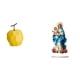 thumbnail image 1 of Escultura De Fruta De Porcelana Acrílica, Adorno De Mesa único, Decoración Geométrica Coleccionable Para Festivales, Fiestas, Oficina, Hogar, Chimenea., 1 of 8