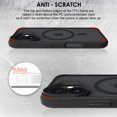 thumbnail image 4 of Uolo Soul+ iPhone 16 Plus Étui Rigide de Protection de Qualité Militaire [MagSafe], Étui Mince Testée pour Chute de 4 Pieds, Noir, 4 of 5