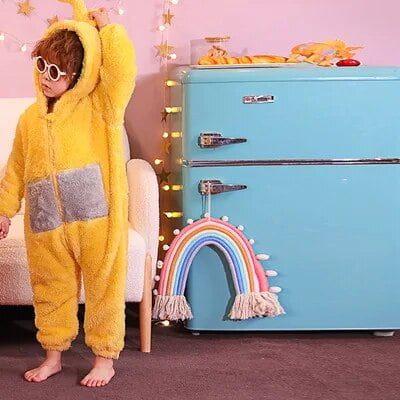 Pijamas de franela de invierno para niños y adultos, pijamas de Teletubbies bonitos, trajes de Navidad para padres e hijos, disfraces de Anime para bebés