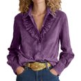 thumbnail image 2 of Uootdi Plus Size Sequin Tops for Women Sparkly Glitter Bow Crewneck Long Sleeve Shirts Evening Party Night Top Going Out Pullover Gift, 2 of 6