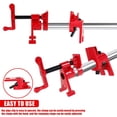 thumbnail image 4 of 2PCS/Set 3/4" Wood Gluing Pipe Clamp, Adjustable Heavy Duty Cast Iron Quick Release Pipe Clamps For Woodworking Home Improvement ,Easy to Use, 4 of 6