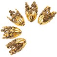 thumbnail image 2 of 5Pcs Jewelry Making Beads Caps Spacer Beads Caps DIY Jewelry Beads Flower Caps Crafts Beads Caps, 2 of 5