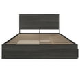 thumbnail image 3 of Nexera Milo Ensemble de Lit de Rangement Réversible 2 Pcs, Gris, Grand Lit, 3 of 8