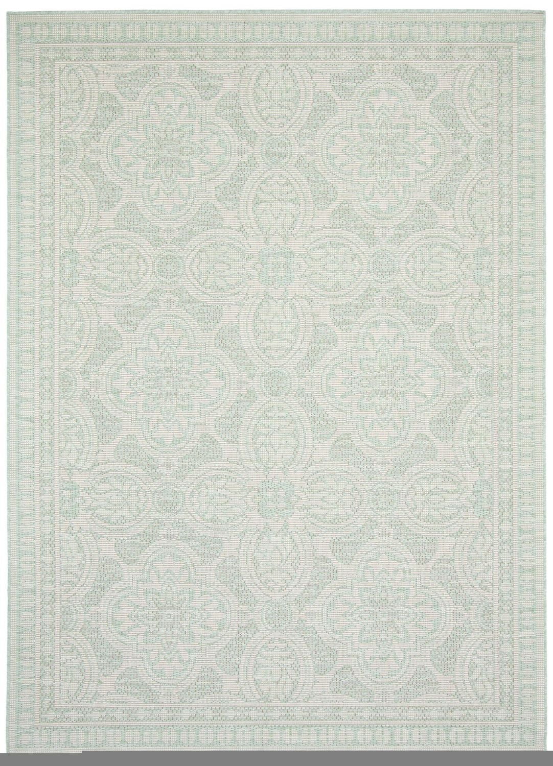 ECARPET Tapis d'Extérieur pour Patio, Terrasse, Jardin, Camping, Imperméable, Collection Veranda Traditional