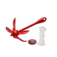 thumbnail image 3 of jinwen Folding Grapnel Anchor W/ Rope Small Boat Anchor for Sailboat Canoe Dinghies, 3 of 9