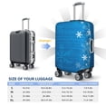 thumbnail image 5 of Goofa Blue Christmas Pattern Luggage Covers For Suitcase,Suitcase Cover Protector Fit 18-32 Inch Luggage-Small, 5 of 9
