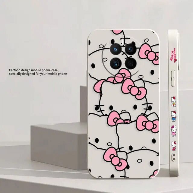 Cute Hello K-Kitty Line Cat Phone Case For Huawei MATE 10 20 20X 30 40 50 P20 P30 P40 P50 P60 PRO PLUS Case Funda Shell Capa LXY