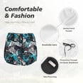 thumbnail image 6 of Picia snow board colorful Pattern Women's 2 in 1 Athletic Running Shorts High Waisted Workout Casual Gym Sweat Shorts with Comfy Liner Zipper Pockets-, 6 of 9