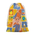 thumbnail image 1 of Blippi Bolsa de regalo con cierre de cinta navideño para decoración de Navidad,39cm×30 cm., 1 of 6
