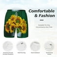 thumbnail image 5 of Balery Sunflowers in Bucket Mens Swim Trunks Swim Shorts for Men Quick Dry Inseam Beach Shorts with Compression Liner Pocket-Large, 5 of 9