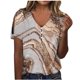 thumbnail image 2 of Puntoco 2024, tops a la moda de verano para mujer, camisas informales a la moda con estampado, camisetas holgadas de manga corta, blusa con cuello en V, 2 of 5