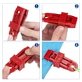 thumbnail image 4 of Unique Bargains Pince de Verrouillage Coulissante 7mm Rouge 6 Pack, 4 of 5