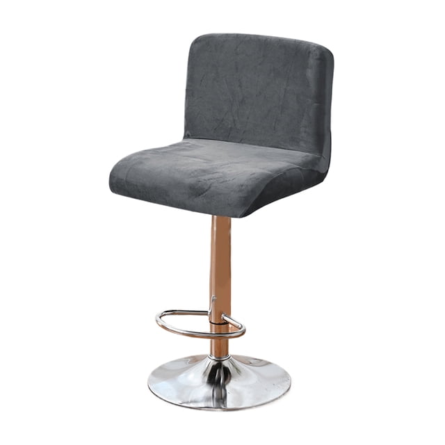 Ounissouiy Cubierta de silla elástica de tamaño poliéster, muebles de comedor, tela Premium completa, cuidado fácil, 4 Uds. Decoración del hogar gris oscuro