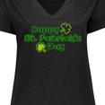 thumbnail image 4 of Inktastic Happy St. Patrick's Day Women's Plus Size V-Neck T-Shirt, 4 of 5