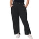 thumbnail image 1 of Pantalones Palazzo de Talla Grande para Mujer GRACE & GRANDEUR, Ajustados, de Cintura Alta, de Pierna Ancha con Bolsillo 2X Negro, 1 of 1