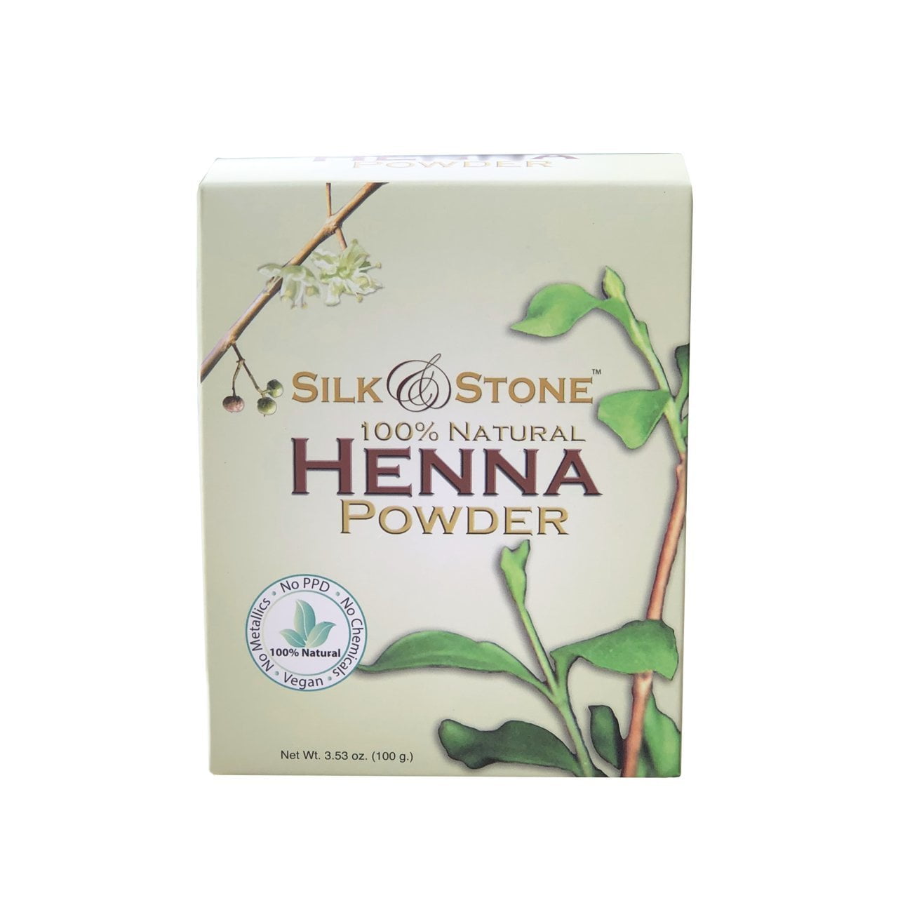 Silk & Stone 100 Pure & Natural Henna Powder Organically Grown Hair