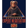 thumbnail image 2 of Boy's Star Wars: The Book of Boba Fett Majordomo Expert Negotiator  Graphic Tee Navy Blue Medium, 2 of 4
