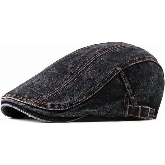 Men's Cotton Flat Ivy Gatsby Newsboy Driving Hat Adjustable Irish Cabbie Ivy Driving Hunting Cap