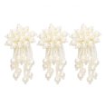 thumbnail image 2 of Borlas de flores de perlas sintéticas Sincero 10 piezas 4 cm de ancho, 2 of 10