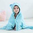 thumbnail image 2 of Toallas de baño de animales con capucha para bebé, albornoz de playa para natación grande, ultra suave, regalo de ducha perfecto para niños de 0 a 5 años - azul claro-azul claro- Sincero Electrónica, 2 of 5