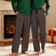 thumbnail image 1 of Pantalones de pijama largos para hombre, informales, con estampado a cuadros, holgados, deportivos, elásticos, rectos, vintage, con bolsillos, 1 of 9