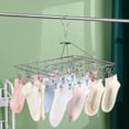 thumbnail image 6 of SharkTRUE 30 Thickened Clip Underwear Sock Hanger Laundry Airer Dryer Rack A7J4 Q9I1, 6 of 9