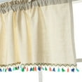 thumbnail image 5 of asjyhkr Kitchen Curtains 52 x 18 Inch, 1 Panels Farmhouse Cafe Curtains with Tassel, Short Tier Small Curtain for RV Bathroom Sink Cabinet Half Door Bay Windows, 5 of 7