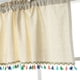 thumbnail image 5 of Hxlamzoo Tassel Small Short Curtain Cabinet Curtain Partition Curtain Semi Shading Curtain for Living Room, Farmhouse, Balcony, Bedroom, Kitchen 52*18in, 5 of 9