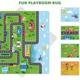 thumbnail image 4 of kids Playmat Car Rug, Kids Play Rugs Town City Road Map Rug, Large Educational Kids Car Mat, Boys Kids Car Track Play Rug, Kids Rugs for Playroom Bedroom Living Room (Style 1, 78.7X 59 INCH), 4 of 8