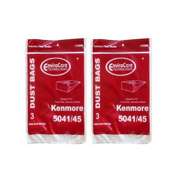 6 Compatible with Kenmore #20-5045 Type H Canister Vacuum Cleaner Bag Model 203040 24025 23040 2