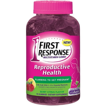 FIRST RESPONSE santé de la reproduction de soutien avant la grossesse multivitamines Gummy, Berry Citrus 90 ch